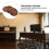 3Pcs Black Walnut Wood Piano Caster Cups Solid Wood Floor Mats 6