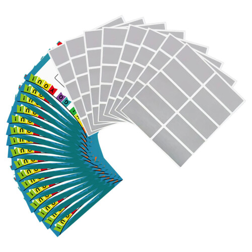 100 Sheets Rectangular Diy Scratch Off Stickers Self Adhesive