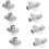 8pcs 3- -shaped connectors for fence indoor use 1