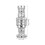 reflective disco nutcracker christmas ornament with mirror tiles for decor 2