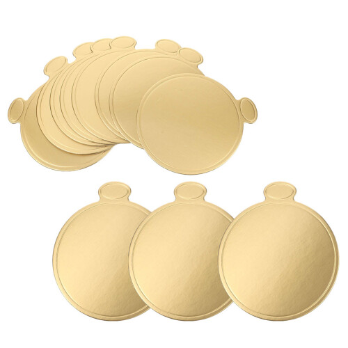 50Pcs Round Cardboard Cake Boards For Mousse And Mini Cakes Display
