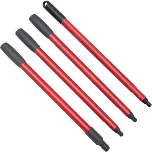 Mop Metal Handle 4-Piece Adjustable Extendable Mop Pole Compatible With Standard Mop Heads 1