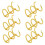 6Pcs Metal 3-Ring Binder Rings For Loose Leaf Notebooks 6