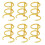 6Pcs Metal 3-Ring Binder Rings For Loose Leaf Notebooks 1