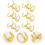 6Pcs Metal 3-Ring Binder Rings For Loose Leaf Notebooks 3
