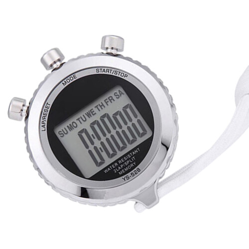 1 Pc Digital Timer Movement Stopwatch For School Sports Silver
