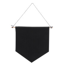 Pin Display Pennant Enamel Lapel Badge Flag Canvas Wall Banner Black