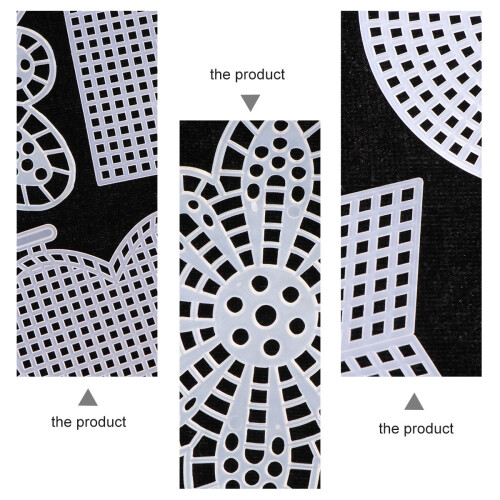 50 Pcs Mesh Plastic Canvas Sheets For Cross Stitch Embroidery Craft 2