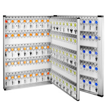 Key Storage Cabinet Extra Large Capacity Wall Mounted 305Bits For Car And Factory Keys Durable Silver