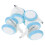 4Pcs Replacement Wheels For Baby Cart Walker Universal Plastic Rubber 1