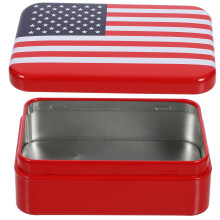 Tinplate Candy Box Biscuit Cookie Case For Independence Day