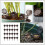 100Pcs Plastic Fertilizer Boxes Reusable Bonsai Flowerpot Containers 9