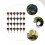 100Pcs Plastic Fertilizer Boxes Reusable Bonsai Flowerpot Containers 10