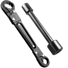 Alloy Steel Multi-Function Double-Ended Pipe Wrench Tire Socket Wrench Water Pipe Repair Wrench Stop Wrench Kit
