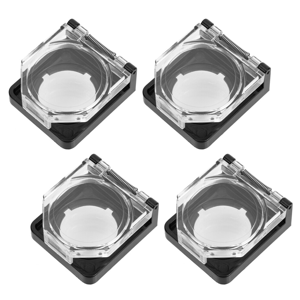 4Pcs Button Protective Cover Dust-Proof Switch Guard 3314207577706