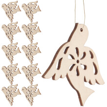 20 stück holz friedens taube scheiben diy bastelbögen natur holzchip