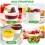 50Pcs Fruit Dessert With Lids 250Ml 8