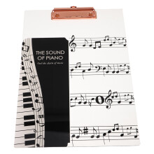 acrylic clipboard: thick transparent sheet music binder for piano choir