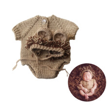 Newborn Baby Photography Props Lion Knitted Costume Suits