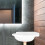 2pcs triangular wall-mounted plastic sink for bathroom or balcony 5