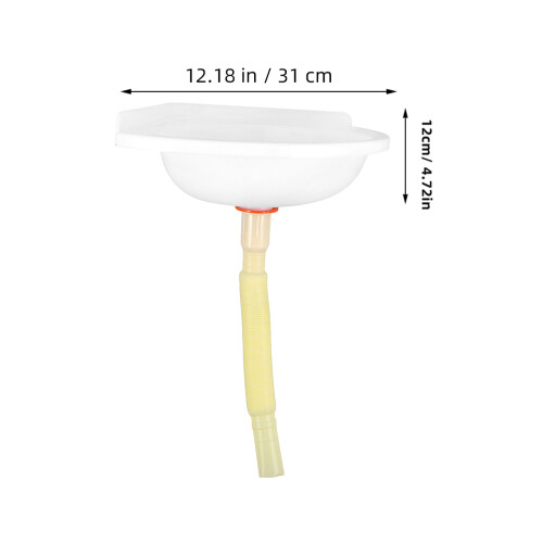 2pcs triangular wall-mounted plastic sink for bathroom or balcony 1