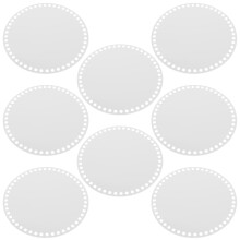 8Pcs Durable Transparent Acrylic Basket Base for Crochet Bag Projects
