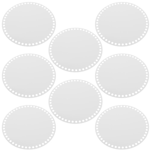 8Pcs Durable Transparent Acrylic Basket Base for Crochet Bag Projects