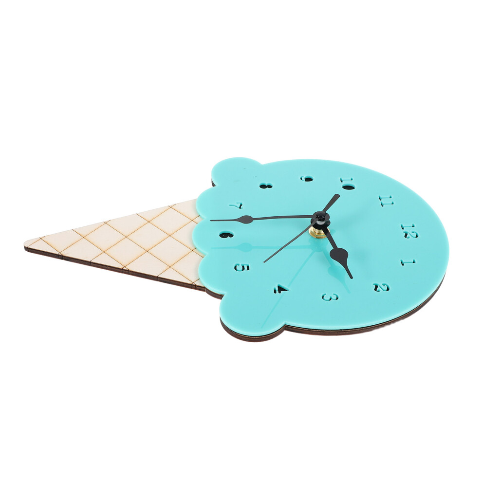 Aboofan Ice Cream Cartoon Wall Clock For Kids Bedroom Silent Nordic Decorative