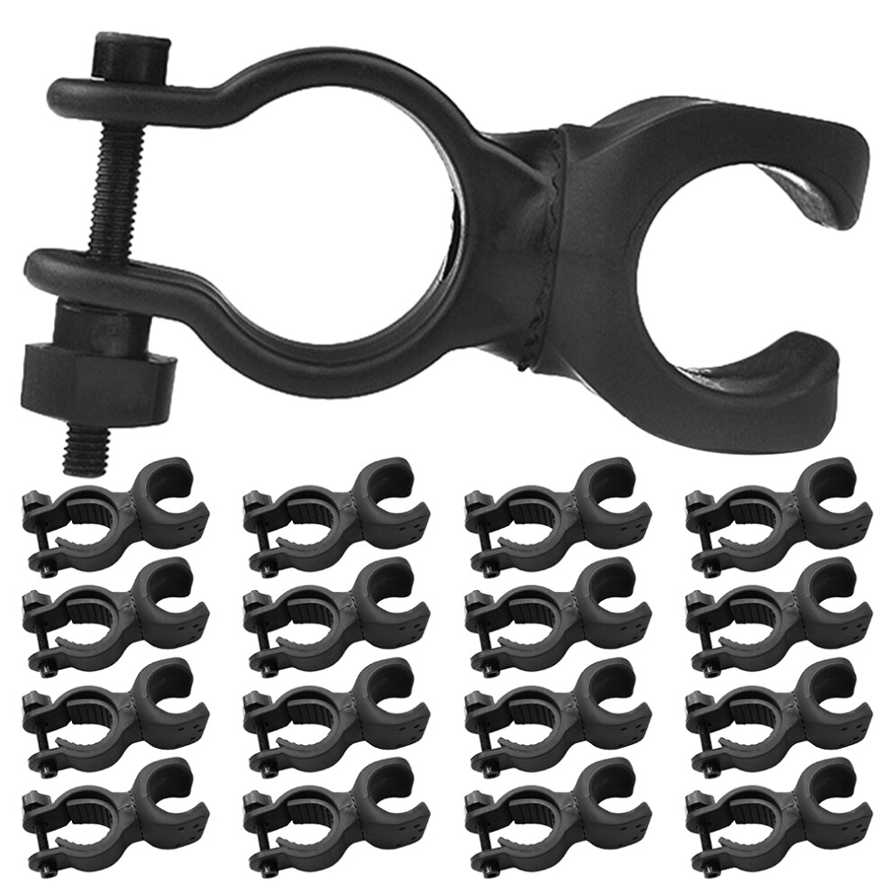 Aboofan 20Pcs Universal Flashlight Mount Clip For Canes Wheelchairs Scooters Bikes