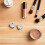 4pcs mini portable makeup palette with mirror, heart-shaped 0.4g case 7