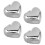 4pcs mini portable makeup palette with mirror, heart-shaped 0.4g case 1