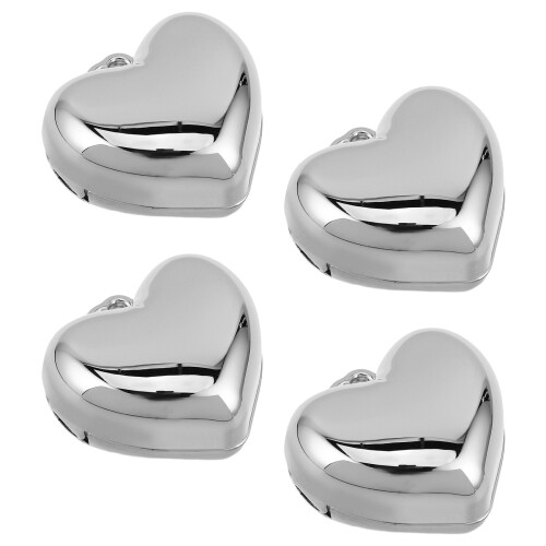 4pcs mini portable makeup palette with mirror, heart-shaped 0.4g case