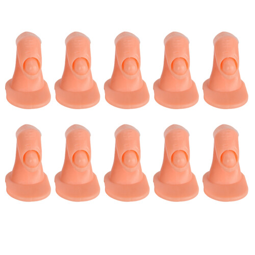 10Pcs Manicure Practice Finger Stand Nail Art Training Model