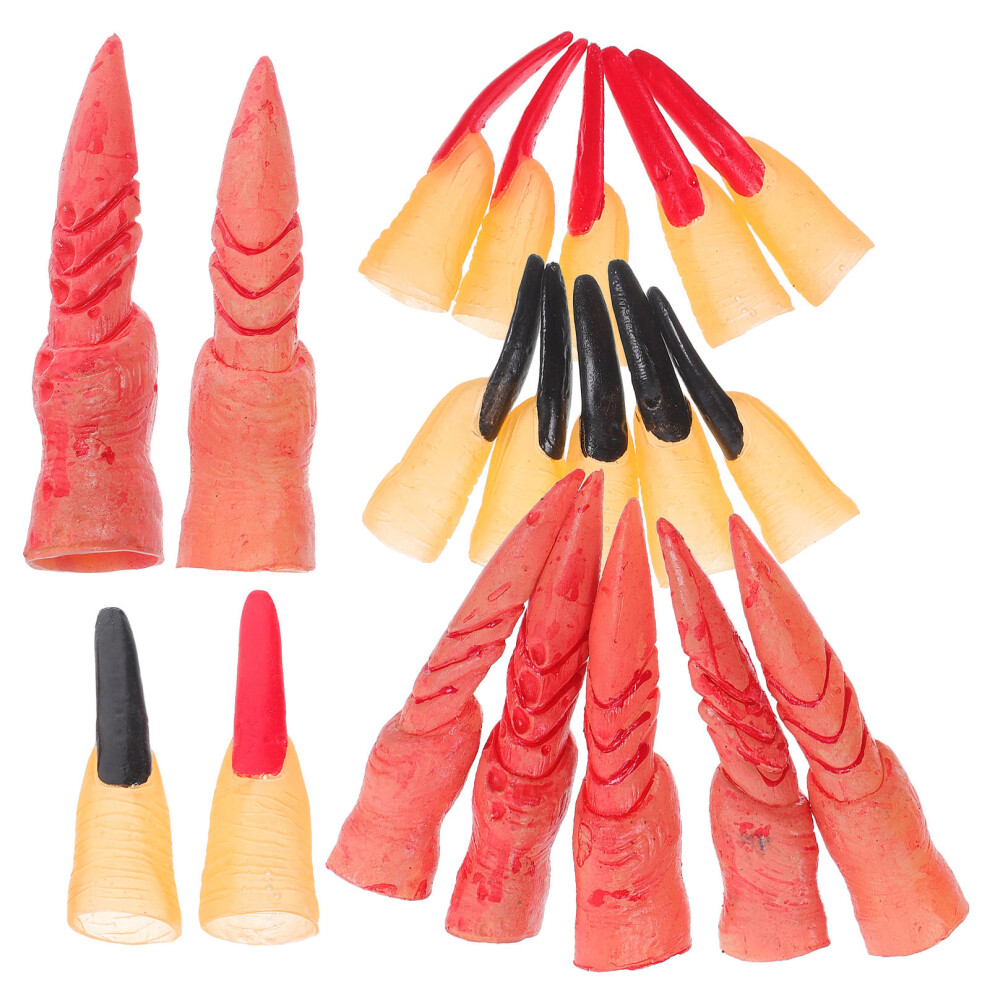 Aboofan 30Pcs Fake Witch Fingers For Halloween Party Cosplay Scary House