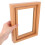 rustic rotating wooden photo frame double sided vertical desk display 4