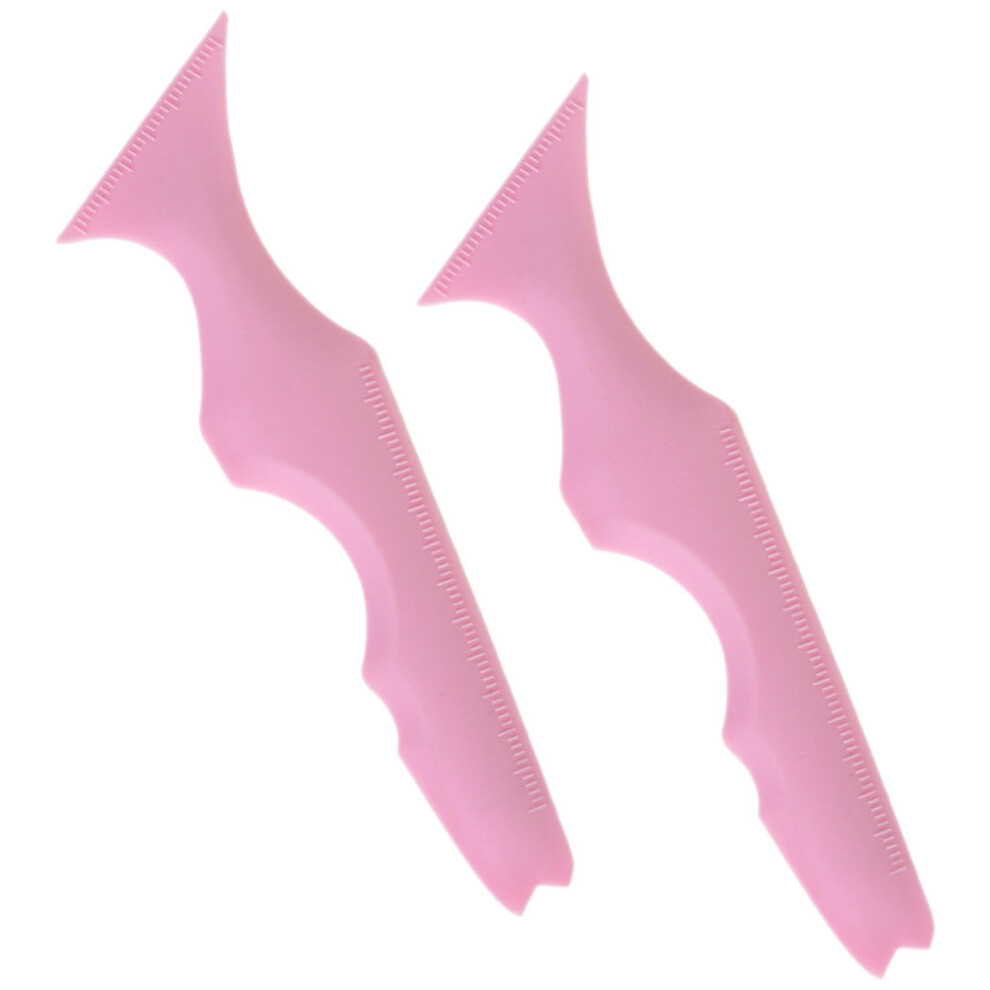 Totority 2Pcs Reusable Silicone Eyeliner Stencil For Eyebrow And Eyeshadow