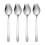 4 Pcs 2-In-1 Dinner Fork Soup Spoon Stainless Steel 3