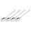 4 Pcs 2-In-1 Dinner Fork Soup Spoon Stainless Steel 6