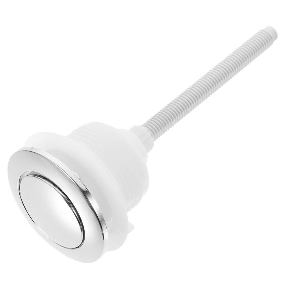 Silver Abs Flushing Toilet Button Single Push Durable Toilet Tank 3314207575542