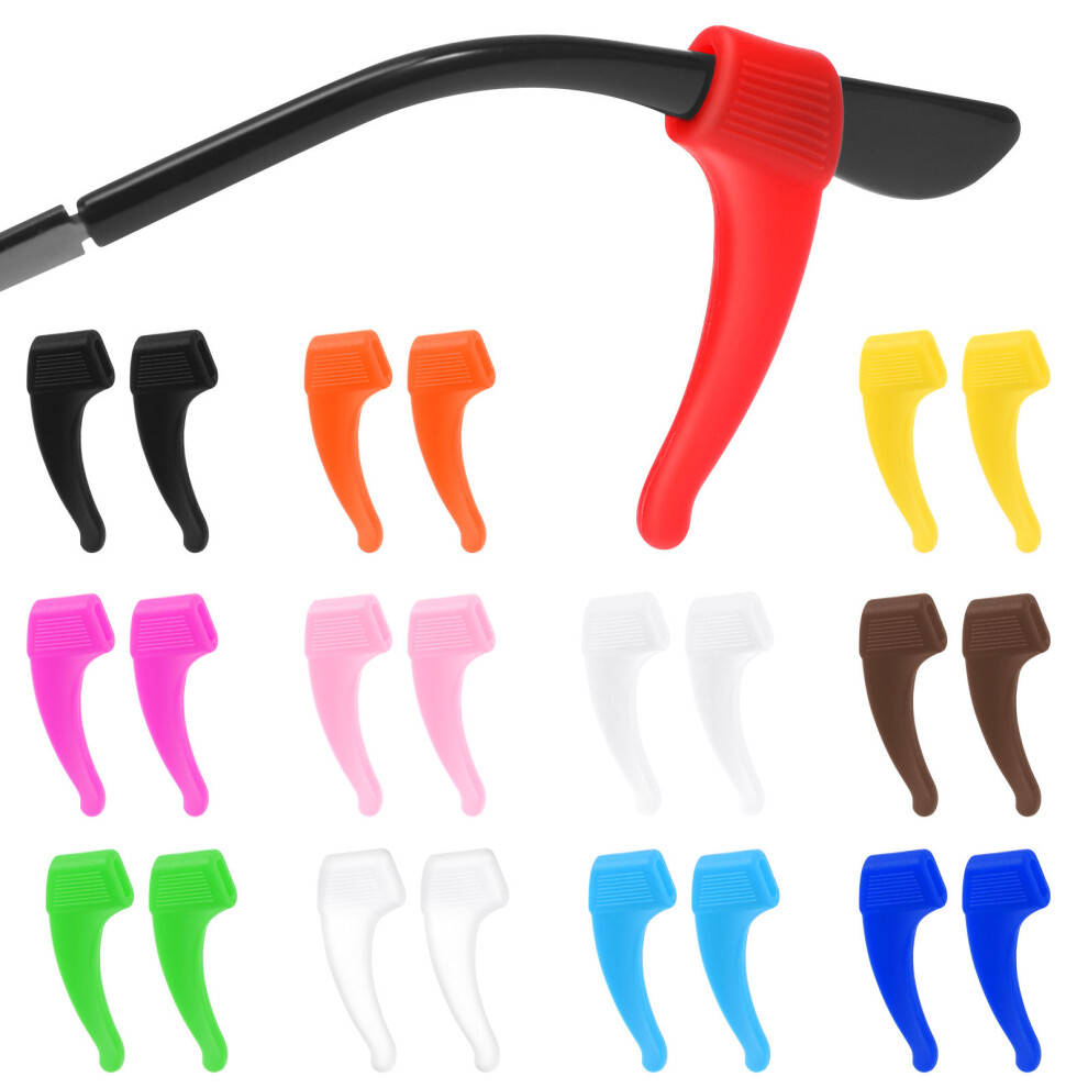 Inoomp 12 Pair/1 Ear Eyewear Retainer Glasses Earpiece Cushions Holders For