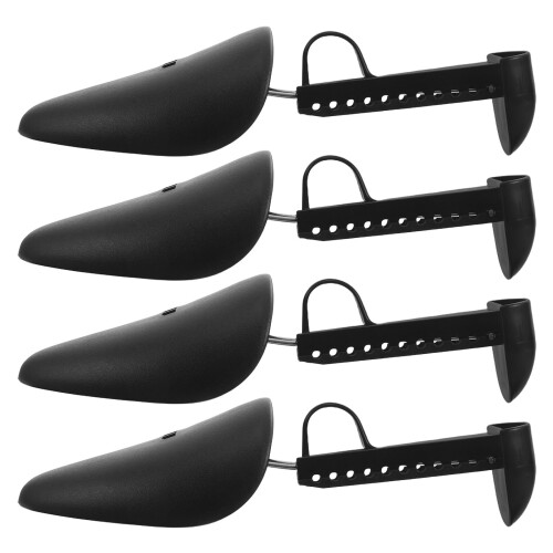2 pairs shoe trees for men: boot stretcher, crease protector,