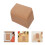 100Pcs Kraft Handmade Blank Greeting Message Cards Brown 11