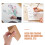 100Pcs Kraft Handmade Blank Greeting Message Cards Brown 7