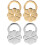 4Pcs Metal Earring Backs Studs Earring Supplies 4