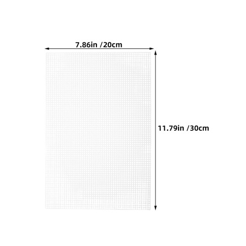 6pcs 30x20cm plastic canvas sheets for cross stitch and embroidery 1
