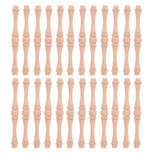 25pcs wooden baluster spindles for furniture cabinet wardrobe repair