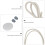 4Pcs Stethoscope Earplug Diaphragm Hose Replacement Set For Clinic 8