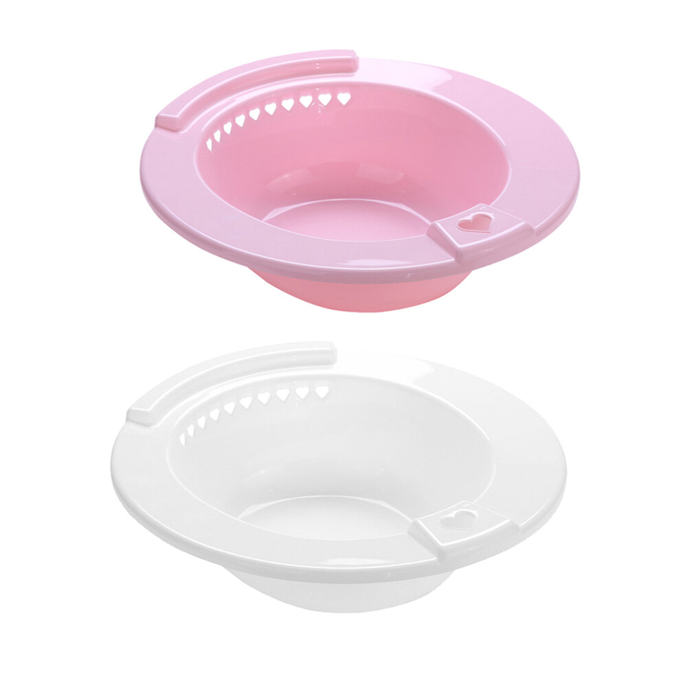 Totority 2Pcs Portable Sitz Bath Basins For Women Toilet Soaking Bidets
