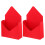 2Pcs Red Paperboard Bouquet Envelop Boxes Elegant Floral Storage 1