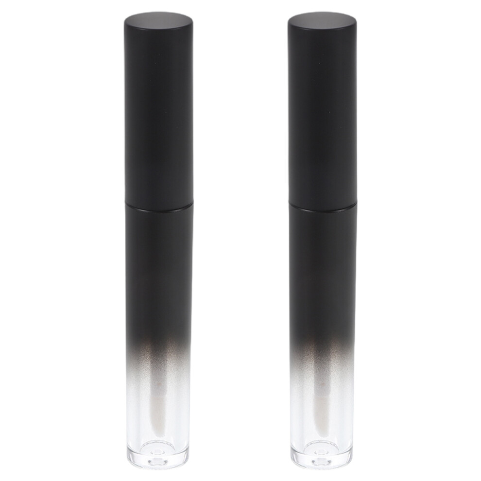 Artibetter 2Pcs Round Empty Lip Gloss Tubes With Brush For Diy Lipstick Making